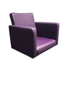 Парикмахерское кресло Кубик фиолетовый 65х50х57 Мебель бьюти