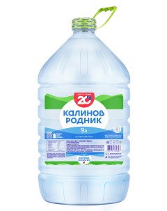 Вода питьевая негазированная 9 л для кулера 1 шт Калинов родник