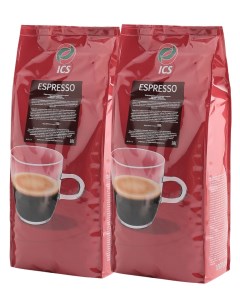 Кофе в зернах ESPRESSO набор из 2 шт по 1 кг Ics