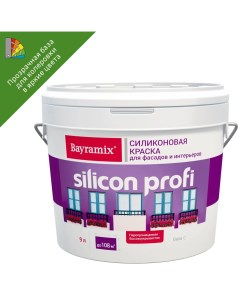 Краска для колеровки фасадная Silicon Profi прозрачная база С 9 л Bayramix