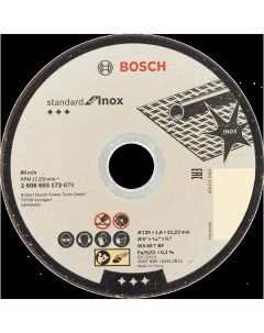 Диск отрезной по нержавеющей стали Bosch 2608603172 125x22 2x1 6 мм Bosch professional