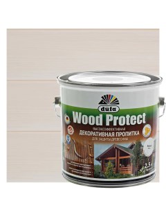 Антисептик Wood Protect цвет белый 2 5 л Dufa