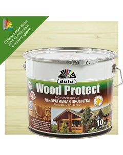 Антисептик Wood Protect прозрачный 10 л Dufa