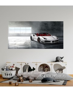 Фотообои 3d Машина Ферарри на стену 100х200 см Dekor vinil