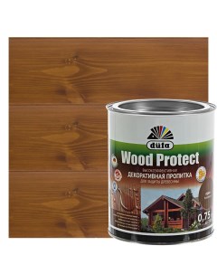 Антисептик Wood Protect цвет орех 0 75 л Dufa