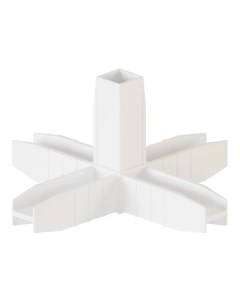 Коннектор для штанги 5 пластик цвет белый Kilitpro