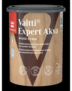 Антисептик защитно декоративный Valtti Expert Akva тик полуматовый 0 9 л Tikkurila
