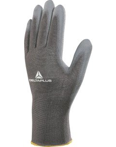 Перчатки трикотажные VE702PG размер 10 с полиуретановым покрытием Delta plus
