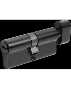 Цилиндр для замка с ключом 35x35 мм цвет черный Нора-м