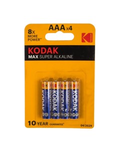 Батарейка MAX LR03 АAА 4 шт Kodak
