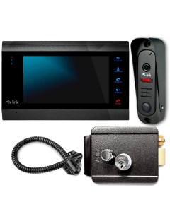 Комплект видеодомофона с вызывной панелью и эл механическим замком KIT 706DP MG Ps-link