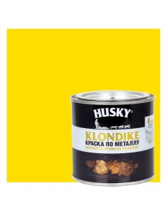 Краска по металлу Klondike глянцевая цвет светло желтый 0 25 л RAL 1018 Husky