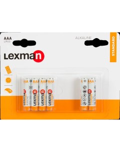 Батарейка Standard AAA LR03 алкалиновая 12 шт Lexman