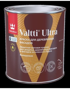 Краска для деревянных фасадов Valtti Ultra База С бесцветная матовая 0 9 л Tikkurila
