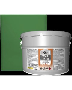 Эмаль ПФ 115 полуматовая цвет зеленый 10 кг Простокраска