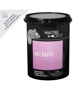 Декоративная краска Veloute эффект бархата 1 2 кг Maitre deco