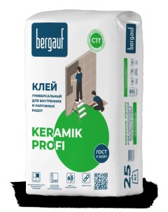 Клей для плитки Keramik Profi 25 кг Bergauf