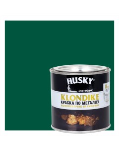 Краска по металлу Klondike глянцевая цвет темно зеленый 0 25 л RAL 6005 Husky