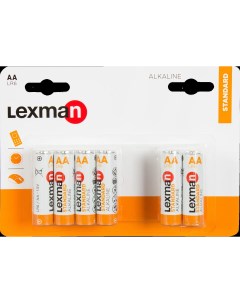 Батарейка алкалиновая LR6 АА 12 шт Lexman