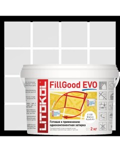 Затирка полиуретановая Fillgood Evo F100 цвет белый 2 кг Litokol