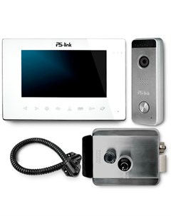 Комплект видеодомофона с вызывной панелью и эл механическим замком KIT 714TDP SS Ps-link