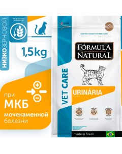 Сухой корм для кошек VET CARE URINARY при МКБ с курицей 1 5 кг Formula natural