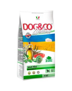 Сухой корм для собак Adult Mini ветчина и рис для малых пород 7 кг Wellness dog&co