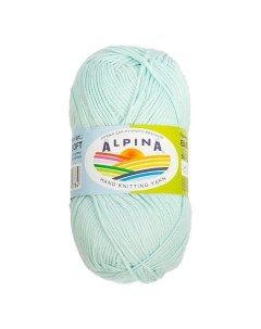 Пряжа BABY SUPER SOFT 50 хлопок 50 бамбук 2 шт х 50 г 150 м 06 св мятный Alpina