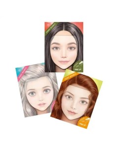 Раскраска для девочки макияж блокнот визажиста Bimbimon