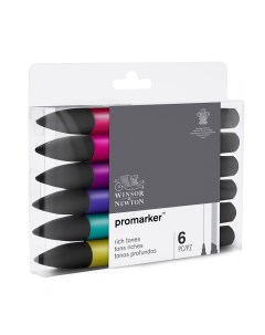 Набор маркеров художественных двусторонних Pro 2мм 7мм насыщенные оттенки Winsor & newton