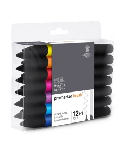 Набор маркеров художественных двусторонних Pro 2мм 7мм яркие оттенки Winsor & newton
