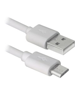 Кабель USB USB08 10BH 87468 белый AM MicroBM 3м Defender