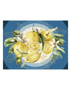 Картина по номерам Три Совы Лимоны Лимоны Три совы