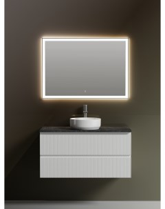 Мебель для ванной Snob T 100 подвесная столешница black sky Bianco с отверстием под смеситель Sancos