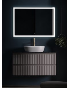 Мебель для ванной Snob R 100 подвесная столешница black sky Doha Soft с отверстием под смеситель Sancos