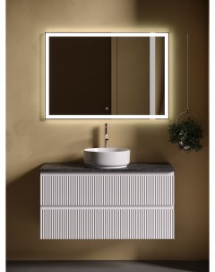 Мебель для ванной Snob R 100 подвесная столешница black sky Bianco с отверстием под смеситель Sancos