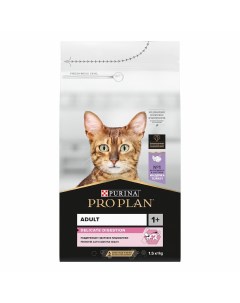 Сухой корм ПРО ПЛАН для взрослых кошек при чувствительном пищеварении с индейкой Pro plan