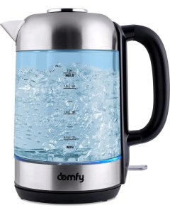 Чайник DSM EK401 черный прозрачный Domfy