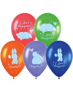 Воздушные шары Honey bunny 10 шт М12 30 см пастель ассорти Meshu