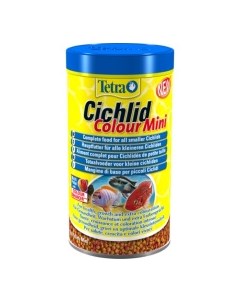 TETRA Cichlid Colour Mini Корм в мелких шариках усиливающий окраску цихлид 500мл Tetra f