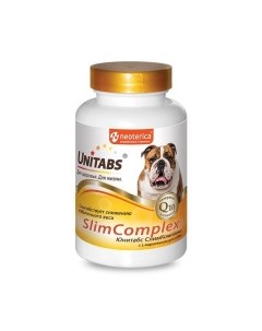 UNITABS SlimComplex Q10 Витамины д собак с избыточным весом 100таб уп Экопром