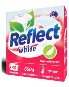 Стиральный порошок White для белого белья концентрат 650 г Reflect