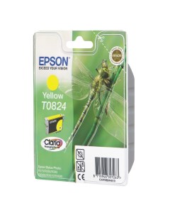 Картридж для струйного принтера T0824 C13T11244A10 желтый оригинал Epson