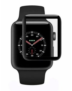 Защитное стекло для Apple Watch Series 4 44мм полное покрытие черный Nobrand