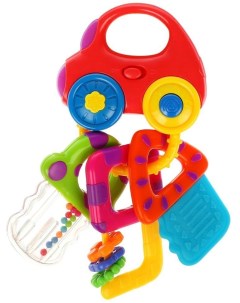 Музыкальная игрушка Машинка с ключиками со светом и прорезывателями Жирафики