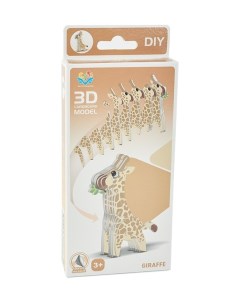 Картонный 3D пазл Жираф 39884 Kari kids