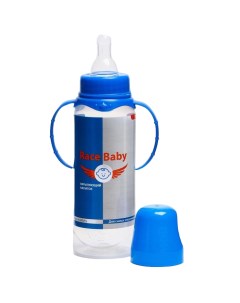 Бутылочка для кормления Race baby 250 мл цилиндр с ручками Mum&baby