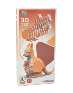 Картонный 3D пазл Кенгуру 39857 1 Kari kids