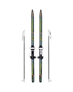Лыжи подростковые с палками 6 140 105 Разноцветный 2022 2023 Ski race