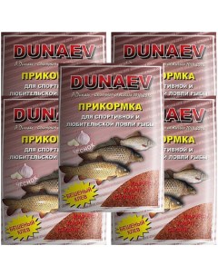 Прикормка рыболовная Классика Карп Чеснок 5 упаковок Dunaev